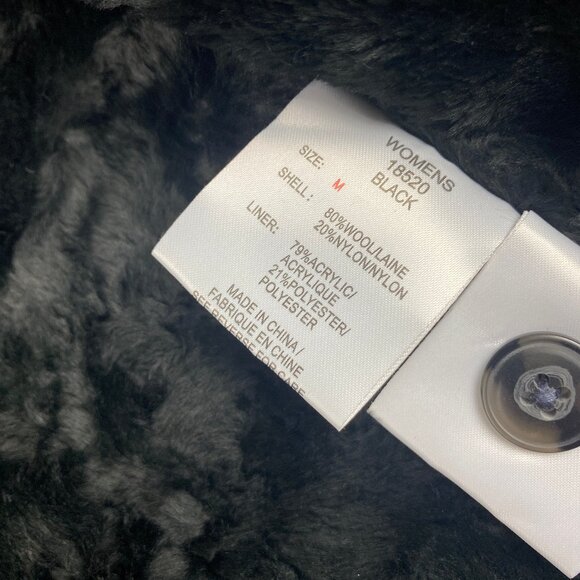 Woolrich Vest Women's Size Medium Wool Blend Faux Fur Plaid - Picture 13 of 14